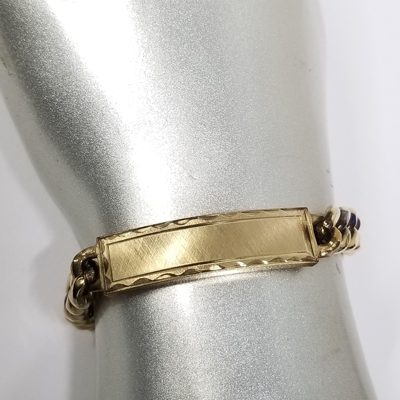 Elco 12k Gold Filled Chunky Bracelet - Picture 7 of 14